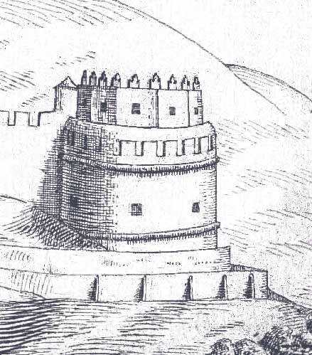 Σχέδιο του προμαχώνα (Βασιλική Βιβλιοθήκη της Δανίας 1700-1750)