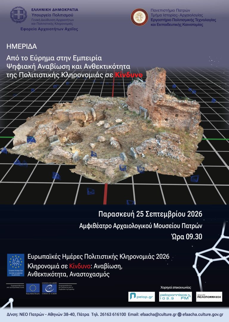 Αφίσα Ημερίδας στο Αρχαιολογικό Μουσείο Πατρών